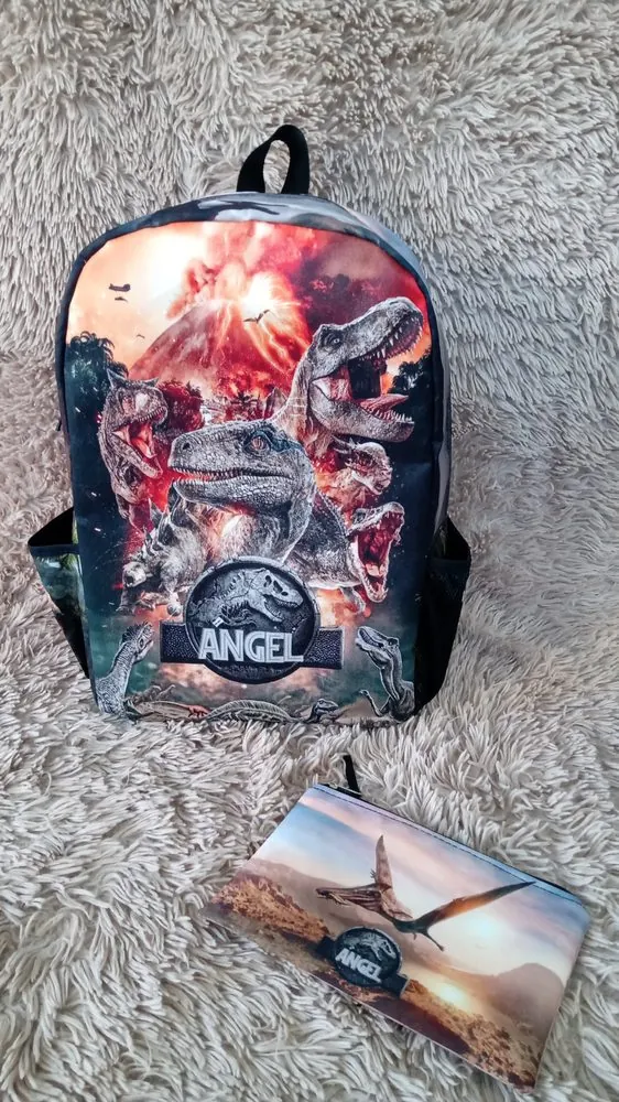 Mochila y cartuchera XL con bolsillos laterales — KAYKO