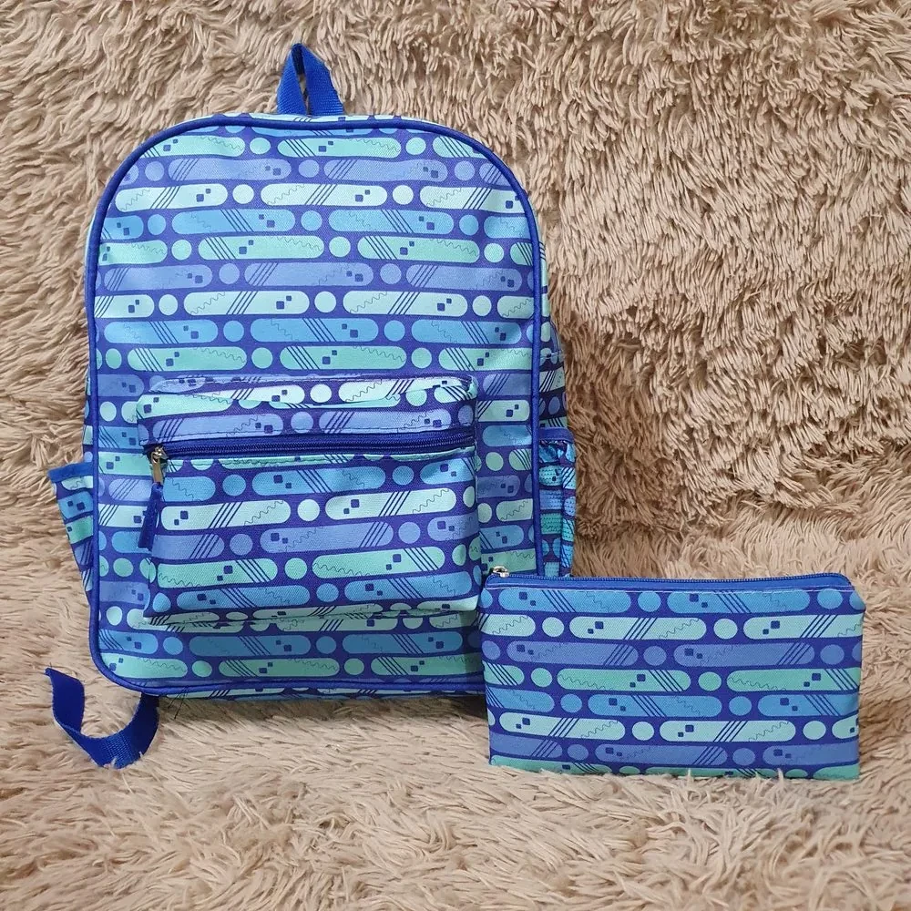 Mochila y cartuchera grande con bolsillo frontal — KAYKO