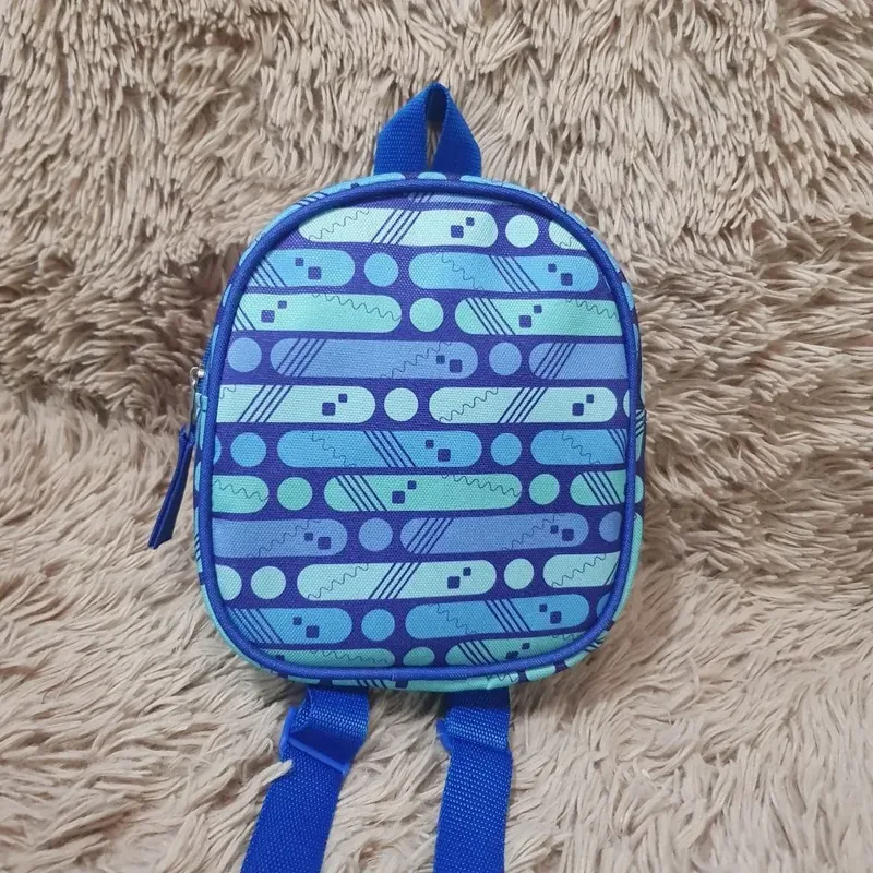 Mini mochila, rayas azules